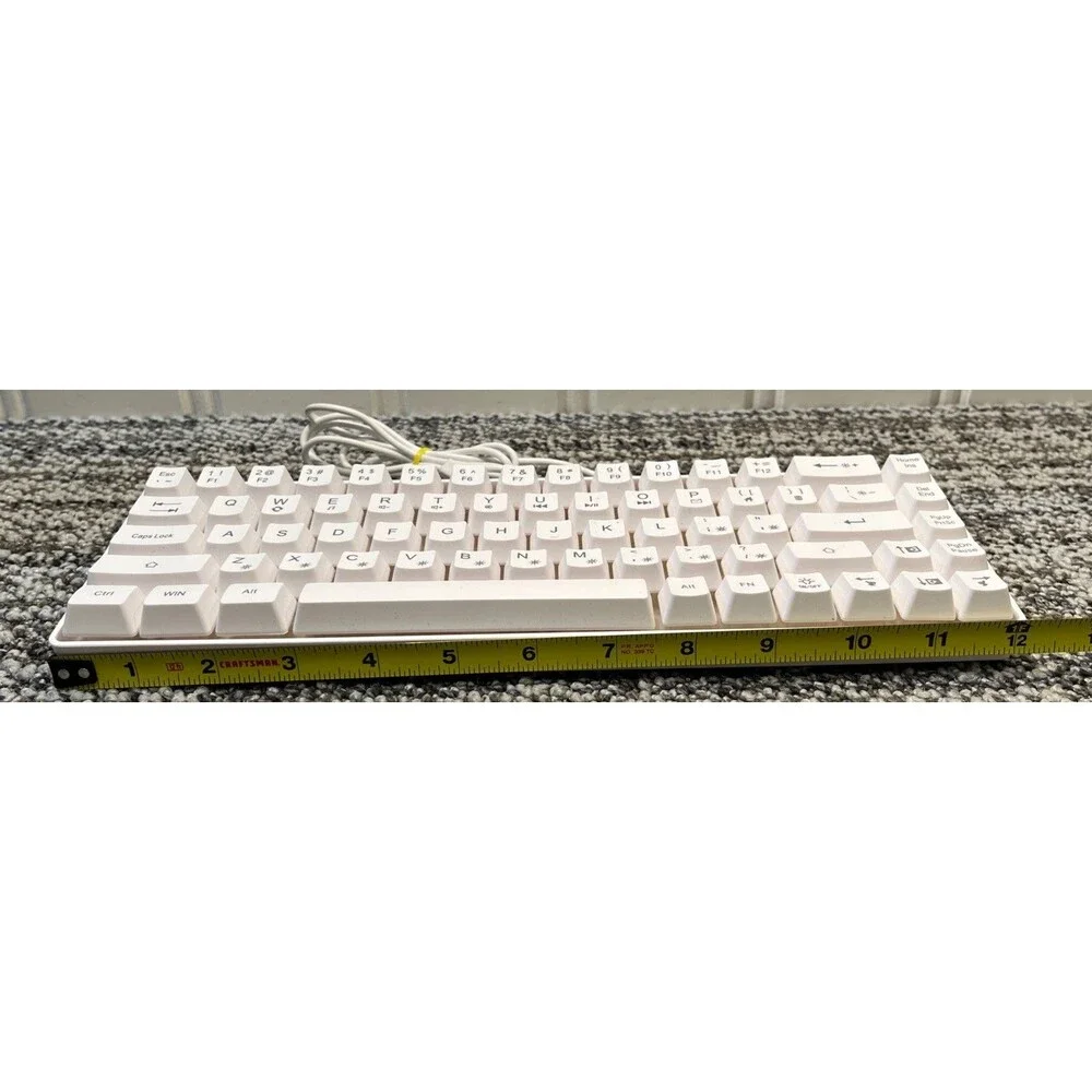 Solakaka 68 Key Compact Keyboard Model: SK968 Gaming White Great Condition